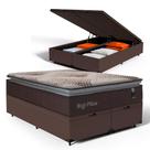 Cama Box Baú com Colchão de Espuma Mega Pillow Queen 158 cm Cama Box Baú com Colchão de Espuma Mega Pillow Queen 158 cm