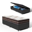 Cama Box Baú com Colchão de Molas Anjos Classic Pocket Solteiro King 96cm Cama Box Baú com Colchão de Molas Anjos Classic Pocket Solteiro King 96cm