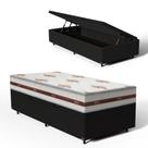 Cama Box Baú com Colchão de Molas Ensacadas Anjos Classic Solteiro 88cm
