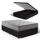 Cama Box Baú com Colchão de Molas Ensacadas Anjos Ultra Spring Queen 158cm