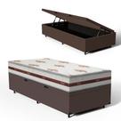 Cama Box Baú com Colchão de Molas Ensacadas DAngelis Classic Solteiro 88cm