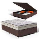 Cama Box Baú com Colchão de Molas Ensacadas Luxury Queen 158cm
