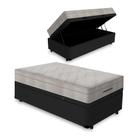 Cama Box Baú com Colchão de Molas Ensacadas Ortobom AirTech SpringPocket Solteiro 88 cm
