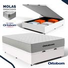 Cama Box Baú com Colchão de Molas Ensacadas Ortobom One Face Plenno Superpocket Casal 138cm