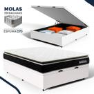 Cama Box Baú com Colchão de Molas Ensacadas Pillow Top Black Spring D70 Casal 138cm Cama Box Baú com Colchão de Molas Ensacadas Pillow Top Black Spring D70 Casal 138cm