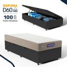 Cama Box Baú com Colchão Gazin de Espuma D60 Double Face Force PLUS Solteiro 88cm Cama Box Baú com Colchão Gazin de Espuma D60 Double Face Force PLUS Solteiro 88cm