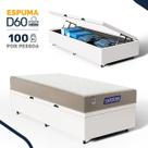 Cama Box Baú com Colchão Gazin de Espuma D60 Double Face Force PLUS Solteiro 88cm