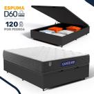 Cama Box Baú com Colchão Gazin de Espuma D60 Double Face Force UP Casal 138cm
