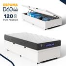 Cama Box Baú com Colchão Gazin de Espuma D60 Double Face Force UP Solteiro 88cm Cama Box Baú com Colchão Gazin de Espuma D60 Double Face Force UP Solteiro 88cm