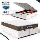 Cama Box Baú com Colchão Gazin de Molas Ensacadas One Face Air Light Queen 158cm