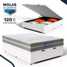 Cama Box Baú com Colchão Gazin de Molas Ensacadas One Face Air Up Casal 138cm