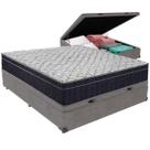 Cama Box Baú e Colchão Airtech 150 Espuma D45 Viúvo Ortobom