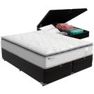Cama Box Baú E Colchão Amsterdã Molas Ensacadas Queen Probel Queen Preto