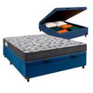 Cama Box Bau e Colchão Casal ISO100 D33 Ortobom