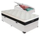 Cama Box Baú e Colchão Dallas Molas V-tech 78x188x20
