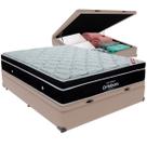 Cama Box Baú e Colchão Elegant Molas Ensacadas Casal Ortobom