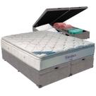 Cama Box Baú e Colchão Freedom Molas Ensacadas Queen Ortobom
