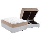Cama Box Baú King Bipartida com Colchão Herval C1631 Molas Maxspring 193x203x75cm MS