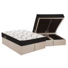 Cama Box Baú King: Colchão Espuma Ortobom D45 New Top Double Face + Base CRC Suede Clean(186x198) Cama Box Baú King: Colchão Espuma Ortobom D45 New Top Double Face + Base CRC Suede Clean(186x198)