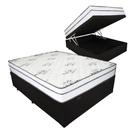 Cama Box Baú King Colchão Mola Ensacada Pillowin 193x203x63cm - Mônaco Relaflex