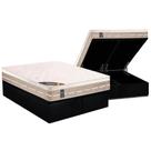 Cama Box Baú King: Colchão Molas Castor Bonnel Premium Tecnopedic + Base CRC Suede Black(193x203)