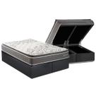 Cama Box Baú King + Colchão Molas Kappesberg Ensacadas Serene + Base CRC Courano Gray