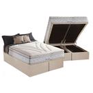Cama Box Baú King: Colchão Molas MasterPocket Ensacadas Herval Maxspring American + Base CRC Suede Clean (193x203)
