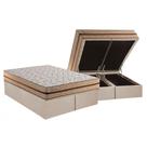 Cama Box Baú King: Colchão Molas MasterPocket Ensacadas Paropas Basic + Base CRC Suede Clean (193x203)