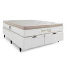 Cama Box Baú King Herval Pallace Bambu, Molas Ensacadas, 78x193x203 cm