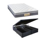 Cama Box Baú King Jadmax Blindada + Colchão Sleep Fresh Sankonfort Molas Ensacadas 193x203x72