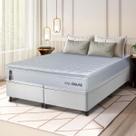 Cama Box Baú Luanda Espuma D28 King 193x203 King House Cama Box Baú Luanda Espuma D28 King 193x203 King House