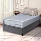 Cama Box Baú Luanda Espuma D28 Solteiro 88x188 King House Cama Box Baú Luanda Espuma D28 Solteiro 88x188 King House
