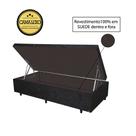 Cama Box Baú Luxo Blindado Solteiro NK Camas Suede Preto 41x78x188 Cama Box Baú Luxo Blindado Solteiro NK Camas Suede Preto 41x78x188