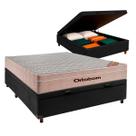Cama Box Bau Preto Casal + Colchão Molas Ensacadas Cama Box Bau Preto Casal + Colchão Molas Ensacadas