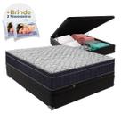 Cama Box Baú Preto Casal Extra Firme Airtech D45 Ortobom Cama Box Baú Preto Casal Extra Firme Airtech D45 Ortobom