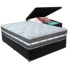 Cama Box Baú Preto E Colchão Black Graphite Molas Ensacadas Casal Anjos Cama Box Baú Preto E Colchão Black Graphite Molas Ensacadas Casal Anjos