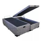 Cama Box Baú Queen 158 Bello Box - Suede Cinza Cama Box Baú Queen 158 Bello Box - Suede Cinza