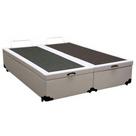 Cama Box Baú Queen Bipartido Sintético Sereneprime Branco 158x198x44 Cama Box Baú Queen Bipartido Sintético Sereneprime Branco 158x198x44
