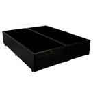 Cama Box Baú Queen Bipartido Sintético Sereneprime Preto 158x198x44 Cama Box Baú Queen Bipartido Sintético Sereneprime Preto 158x198x44