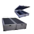 Cama Box Baú Queen Bipartido, Suede Cores