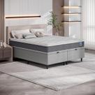 Cama Box Baú Queen Cinza e Colchão Queen Pillow Top 158x198x67 Bertha Umaflex Cama Box Baú Queen Cinza e Colchão Queen Pillow Top 158x198x67 Bertha Umaflex