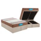 Cama Box Baú Queen: Colchão Anatômico Probel D33 / EP Guarda Costas PróIntense Plus Double Face + Base CRC Suede Clean(158x198)