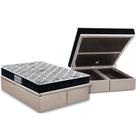 Cama Box Baú Queen: Colchão Anatômico Probel D45 / EP Firmepedic ProDormir Advanced Tech2000 Double Face + Base CRC Suede Clean(158x198) Cama Box Baú Queen: Colchão Anatômico Probel D45 / EP Firmepedic ProDormir Advanced Tech2000 Double Face + Base CRC Suede Clean(158x198)