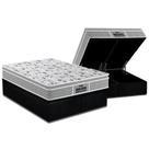Cama Box Baú Queen: Colchão Anatômico Probel D45 / EP Guarda Costas PróExtreme Plus + Base CRC Suede Black(158x198)