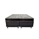 Cama Box Baú Queen Colchão Aylla Espuma D33 Acolchões + Box Poliéster 65x158x198