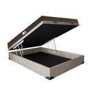 Cama Box Baú Queen Colchão Classic Mola Ensacada + Box Bege