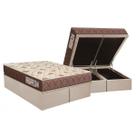 Cama Box Baú Queen: Colchão Espuma D33 Orthoflex Comfortpedic + Base CRC Suede Clean (158x198) Cama Box Baú Queen: Colchão Espuma D33 Orthoflex Comfortpedic + Base CRC Suede Clean (158x198)