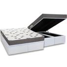 Cama Box Baú Queen: Colchão Espuma D33 Ortobom Light Saúde + Base CRC Courano White(158x198)