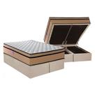 Cama Box Baú Queen: Colchão Espuma D45 Plumatex Plumatex Selectus 24 + Base Universal Suede Clean CRC (158x198)