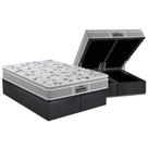 Cama Box Baú Queen: Colchão Espuma Probel D45 / EP Guarda Costas PróExtreme Plus + Base CRC Suede Gray(158x198)